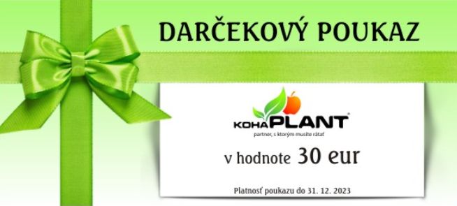 DARČEKOVÝ POUKAZ V HODNOTE 30 EUR